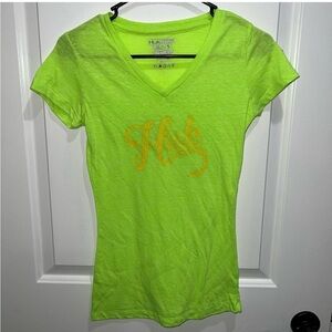 Huk Women's Green V-Neck Tee